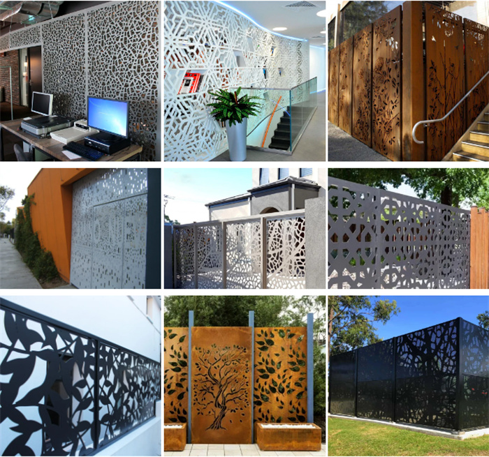 metal garden screens