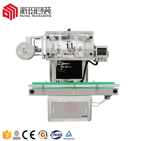 5 Gallon Cap Neck Shrink Sleeve Labeling Machine for Big Drum, 1000 BPH Speed