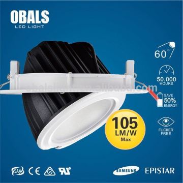 زاوية شعاع 60 جولة 8 بوصة Saa Ce Rohs SMD LED ضوء أسفل ضوء 30W