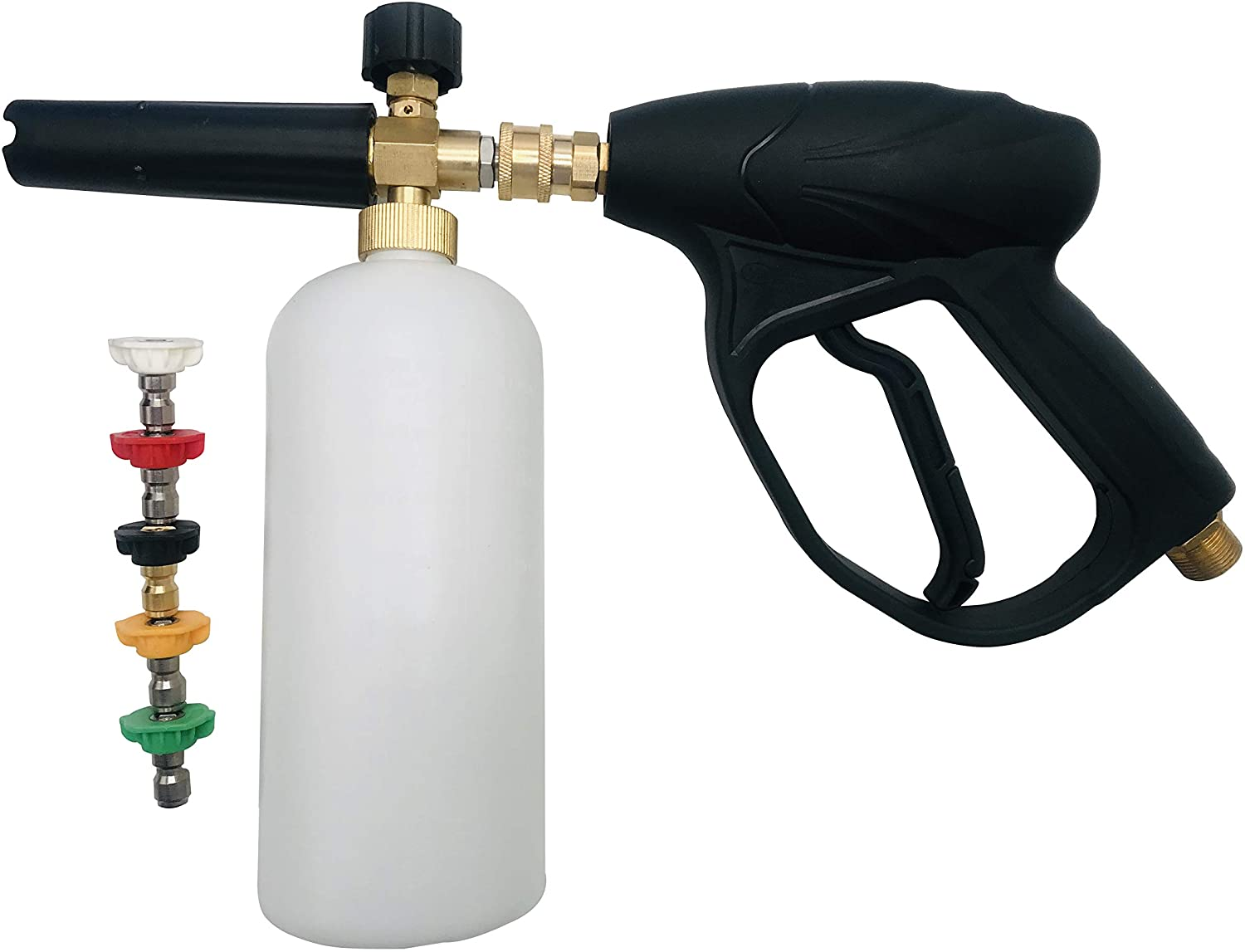 Hot Sold justerbar Cannon Autobrite 1L 1/4 "Inlet Foam Gun Snow Foam Lance