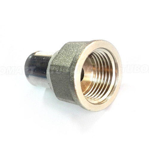 Brass Suppliers U type mini press fitting straight female male union for PAP pipe