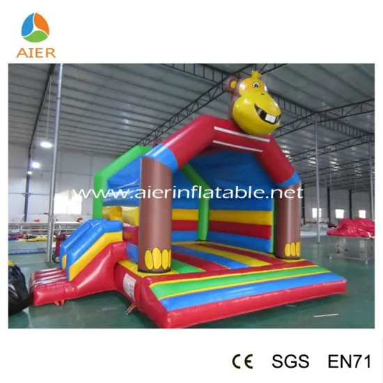 Colourful Lovely Monkey Shape Inflatable Animal Bouncers