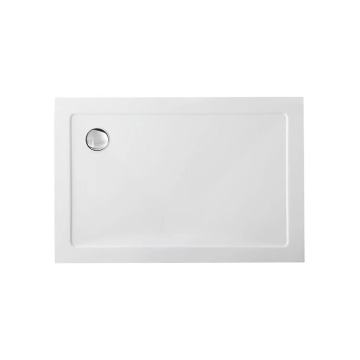 White Curved Artificial Stone Shower Tray for Free-Standing Bathroom Enclosures