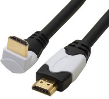 1.4/2.0 Version High Speed HDMI Cable with Ethernet, 90 Degree High Speed HDMI Cable