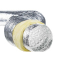 HVAC System ISO Aluminum Insulated Flexible Air Duct na may Glass Wool