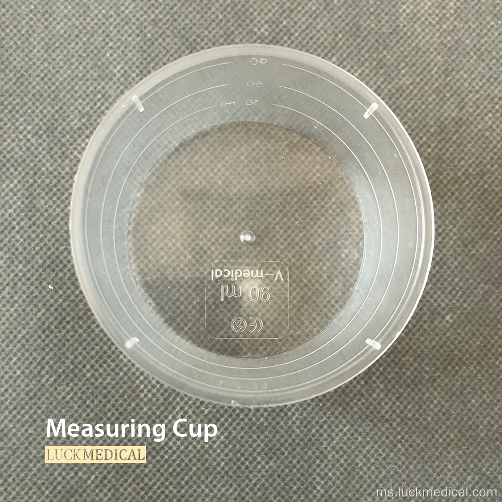 Trasparent Mengukur Piala Penggunaan Perubatan 60ml/90ml/150ml