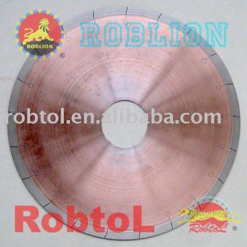 Laser Cut Continuous Rim Diamond Saw Blade for Fast and Chip-free Cutting Glass --GLME