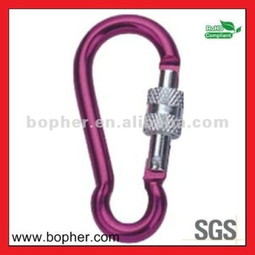 aluminum climbing carabiner clip