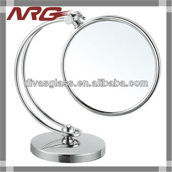 Makeup Chrome Mirror for Table Standing