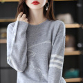 All wool New Jersey sweater for women