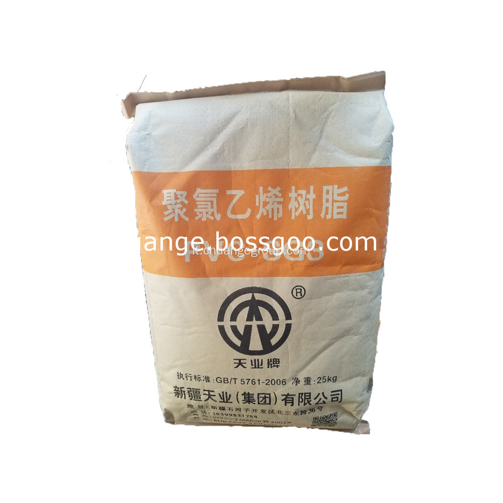 Tianye PVC SG3 Resina di cloruro di polivinile K71