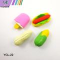 Novelty TPR Food Erasers Set 4-Pack