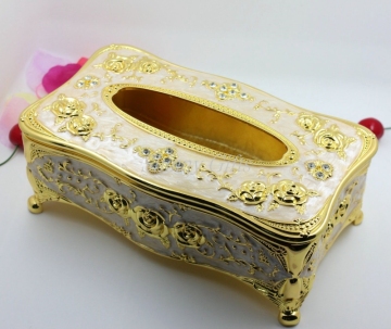 Royal Design Home Decorative Box Tissue Box Storage Metal Tissue Box Holder