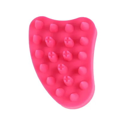 Multi-color silicone shampoo comb