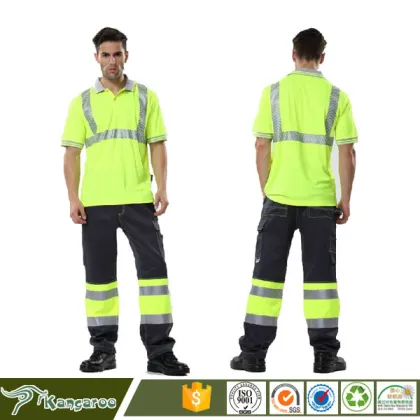 Insulation Reflective Strips Reflective Polo Shirt Clothes