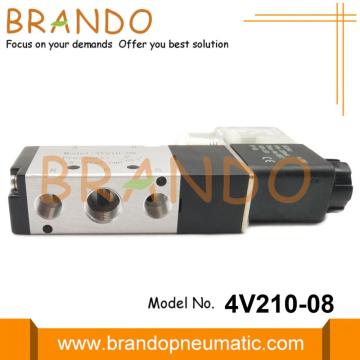 4V210-08 5/2 웨이 공압 솔레노이드 밸브 24VDC 220VAC
