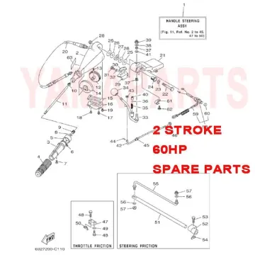 90101-06M27 Bolt for Yamaha Seatan Hidea Parsun 2 Stroke 60HP Outboard Engine Steering Handle
