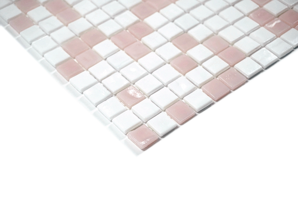 Colorless wall glass mosaic