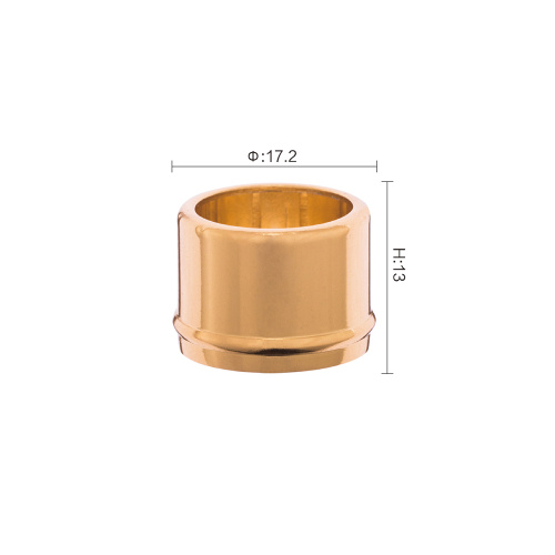 Custom color rolling reinforcement collar for glass bottle