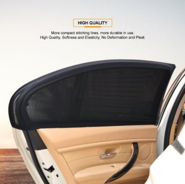 ShadeSox Universal Fit Car Sun Shades (2 Pack) - Protects Babies and Kids from Sun