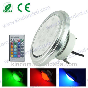 high power RGB AR111 LED light 10W with remote controler