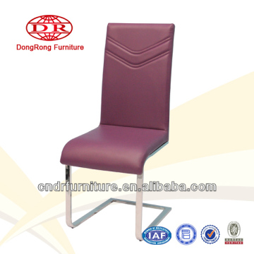 purple leather dining chair