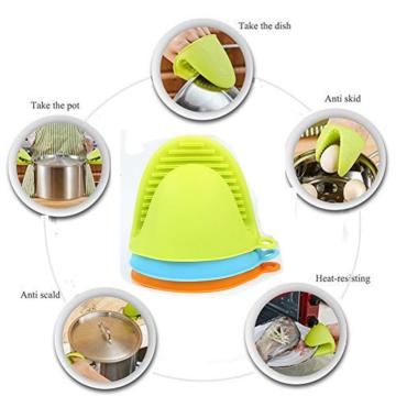 Heat Resistant Kitchen Baking Silicone Oven Mitts