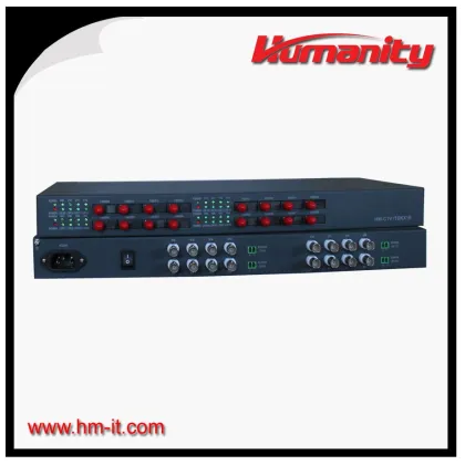 integrated one channel video to fiber chassis