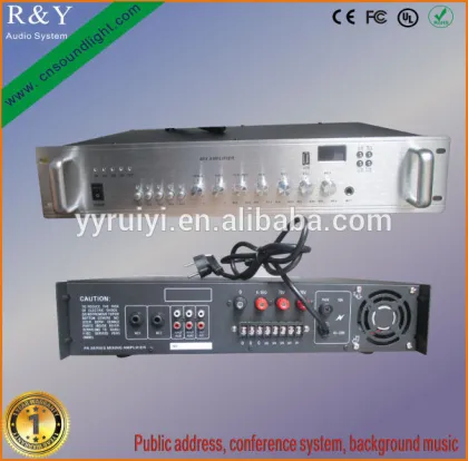 public address system equipment 70W mixer amplifier