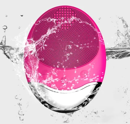 silicon facial cleansing brush facial scrub brush
