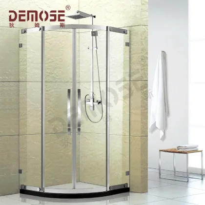 Glass Sliding Door Toilet Shower Cubicle Partition for Shower Rooms