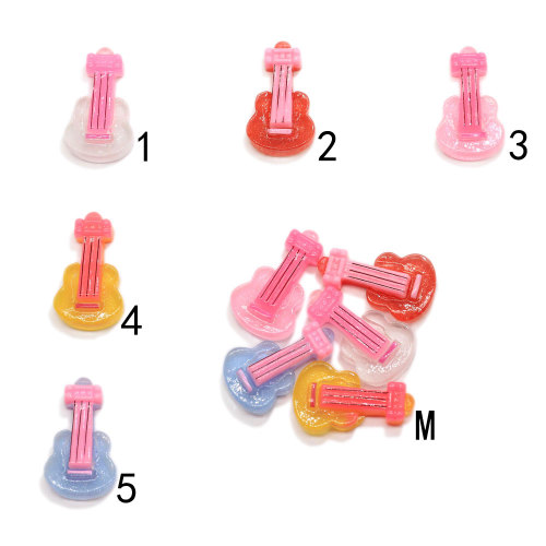 Resin Beads Wholesale Flatback Violin Guitar Cabochon Musical Instrument Home Diy Art Embellishment Jewelry Ornament