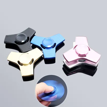 Decompression toys factory price finger gyro hand spinner metal spiral fidget fingertip gyro bearing toy