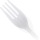 Heavy-Weight Polystyrene Plastic Fork