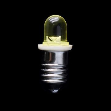 Mini bombilla LED amarilla de 4.5V 8 mm Tornillo E10