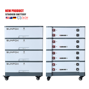 Sunpok 48V/51.2V Stackable Lithium Iron Phosphate (LFP) Battery with 100AH to 400AH Capacity: An Efficient Energy Storage Solution for Home Appliances
