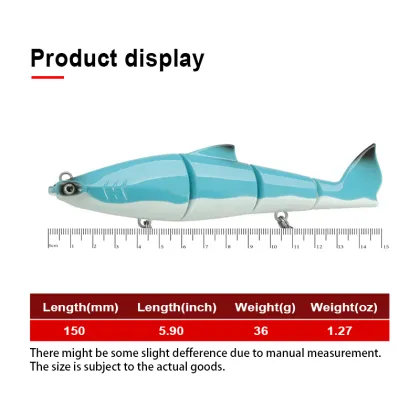 THORFORCE 150mm 36g Sinking Jointed Lures - Realistic Artificial Fishing Bait for Bass