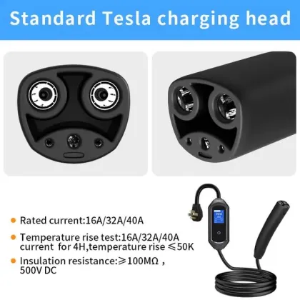portable tesla plug ev charger
