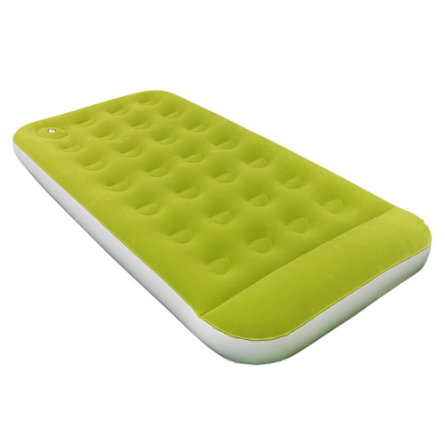 Portable Green Blow Up Mattress Foldable Air Mattress