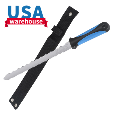 USA Stock Minova ฉนวนกันความร้อนมีดกับปลอก - ใบมีดสแตนเลส 11 "เครื่องตัดฉนวนกันความร้อน