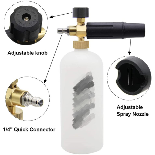 Autobrite 1L 1/4 &quot;Inlet Foam Gun Snow Foam Lance