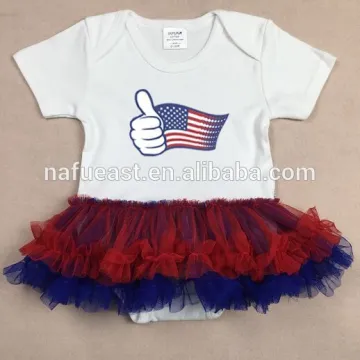 July 4 USA romper tutu skirt cotton