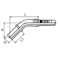 Raccords hydrauliques droits à 45 degrés