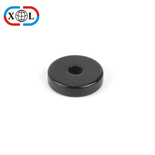 Strong black epoxy countersunk hole magnet for sale