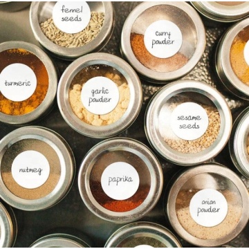 63 Labels 1" round sticker paper