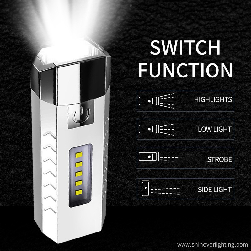 Waterproof Outdoor Mini USB Rechargeable LED Flashlight