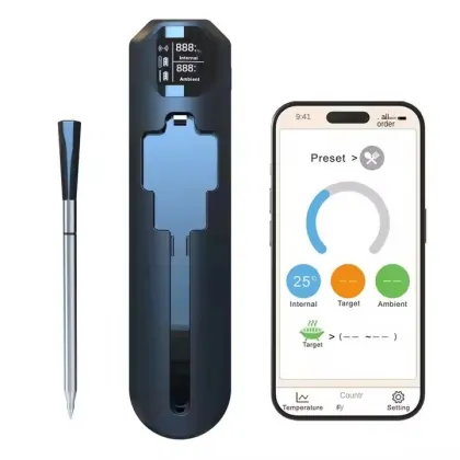 Ceramic Probe Dual Temperature Digital Wireless Oven BBQ Meat Thermometer H207 2025