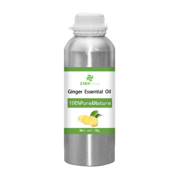 Óleo de gengibre 100% puro de óleo essencial Premium natural para massagem grande garrafa grande com tratamento de cabelo de cabelo de gotas Tratamento de perda de cabelo
