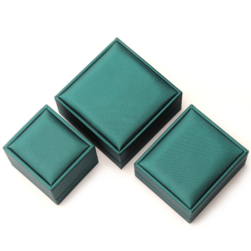 Custom Luxury Green PU Leather Jewelry Box