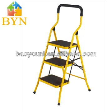 BAOYOUNI 3-tier wooden ladder folding hunting ladder step ladders TY03